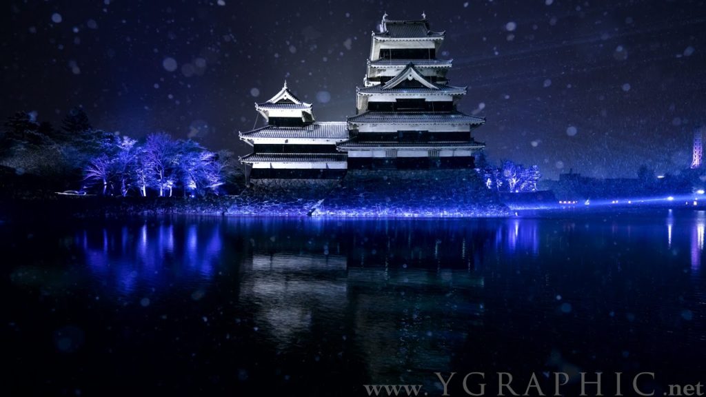 [8K TIMELAPSE PICTURE] Snowing at Matsumoto Castle | 雪降る松本城
