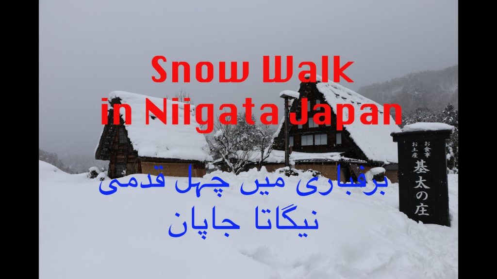Snow walk in Niigata Japan.