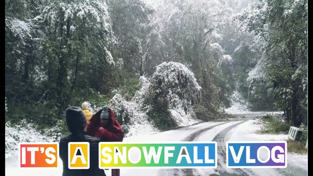 Snowfall in Darjeeling/Heaviest snowfall in over a decade/ Snow showers/ Snowflakes/Mungpoo Snowfall in Darjeeling/Heaviest snowfall in over a decade/ Snow showers/ Snowflakes/Mungpoo