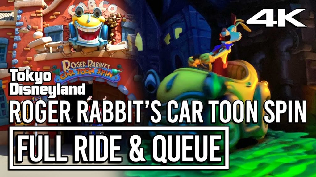 Roger Rabbit's Car Toon Spin Queue Tour & POV - Tokyo Disneyland [4K]