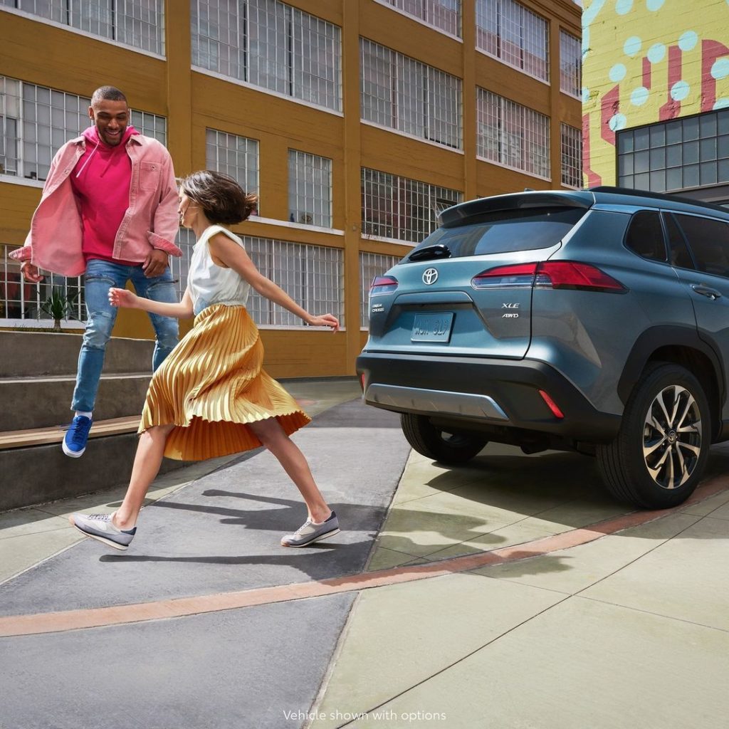 Made to move. The first-ever 2022 #CorollaCross. #LetsGoPlaces...