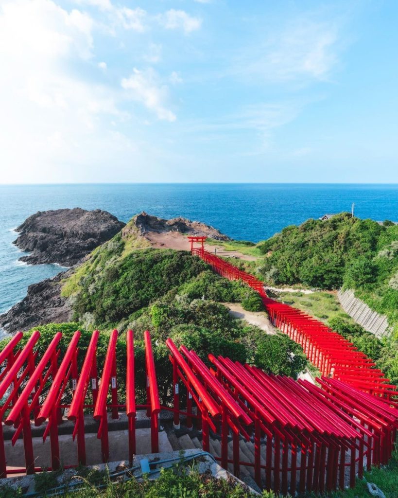One, two, three… 123 torii gates!  Motonosumi Inari Shrine is one of the most w...