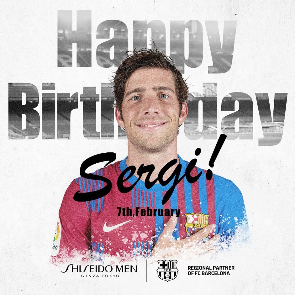 Happy Birthday, @SergiRoberto, from SHISEIDO Men @shiseido.
Wishing you health, ...