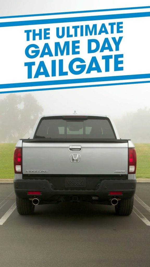 Execute your #GameDay playbook with the #HondaRidgeline equipped with a dual-act...