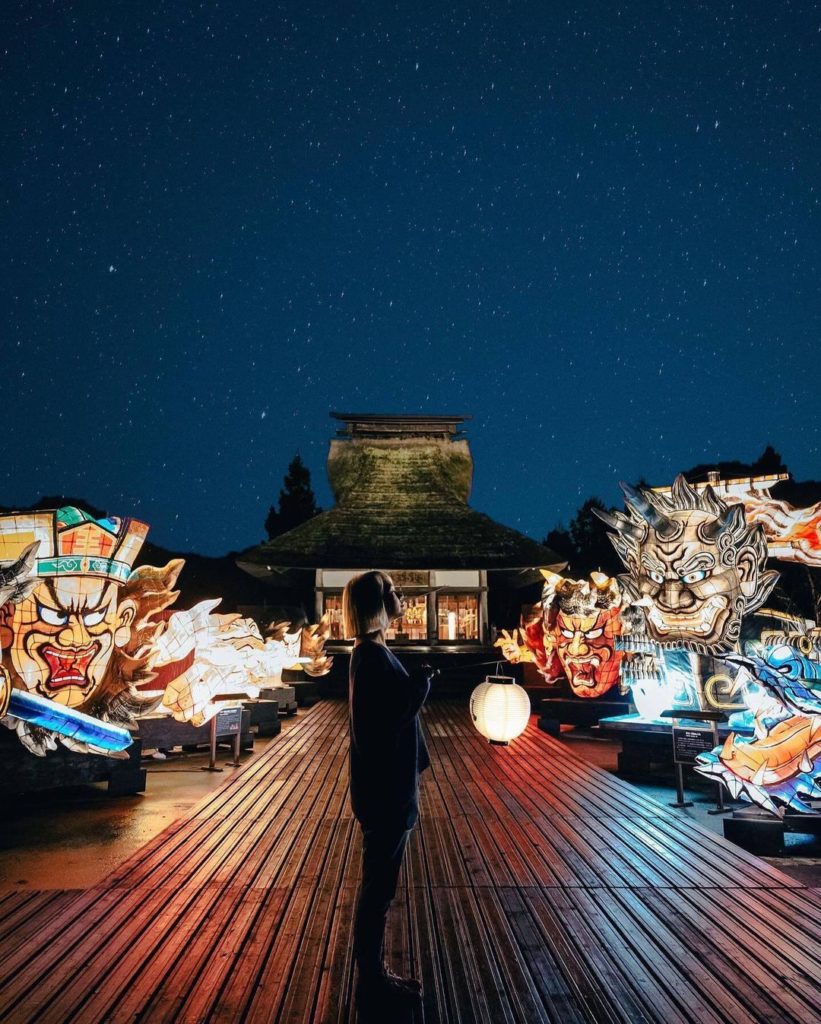 At Hoshino Resorts Aomoriya, you can experience the gigantic floats of the Nebut...