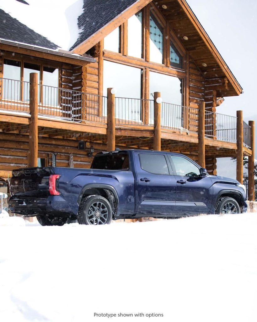 Talk about a cozy cabin! All-new 2022 #Tundra #LetsGoPlaces...