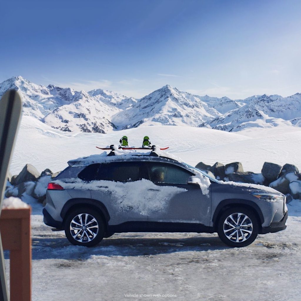 Styling as cold as ice  cabin as cozy as cocoa. Meet the first-ever 2022 #Coroll...