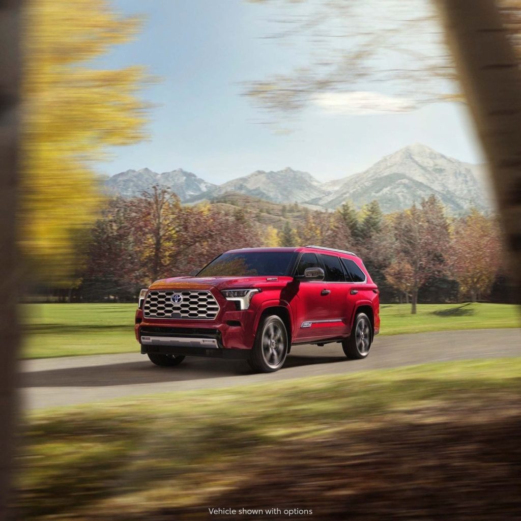 Introducing the total package. The completely redesigned, all-new 2023 #Sequoia....
