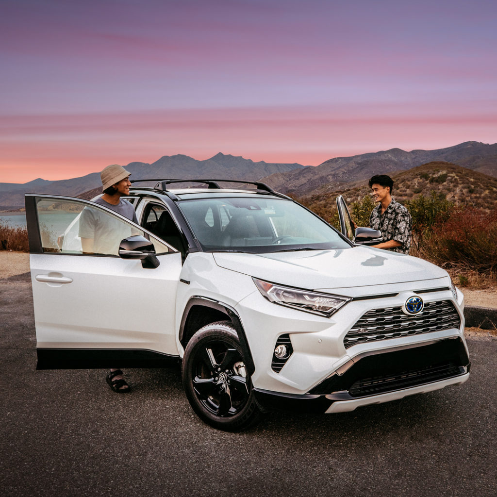 Chasing backdrops is our specialty. Where to next?  #RAV4 #Hybrid #LetsGoPlaces...