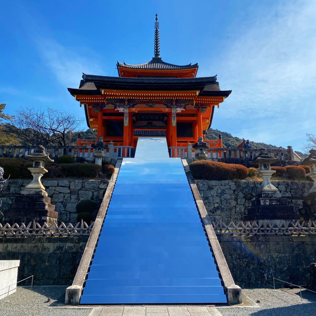 Kiyomizu-dera mirror installation this week.
