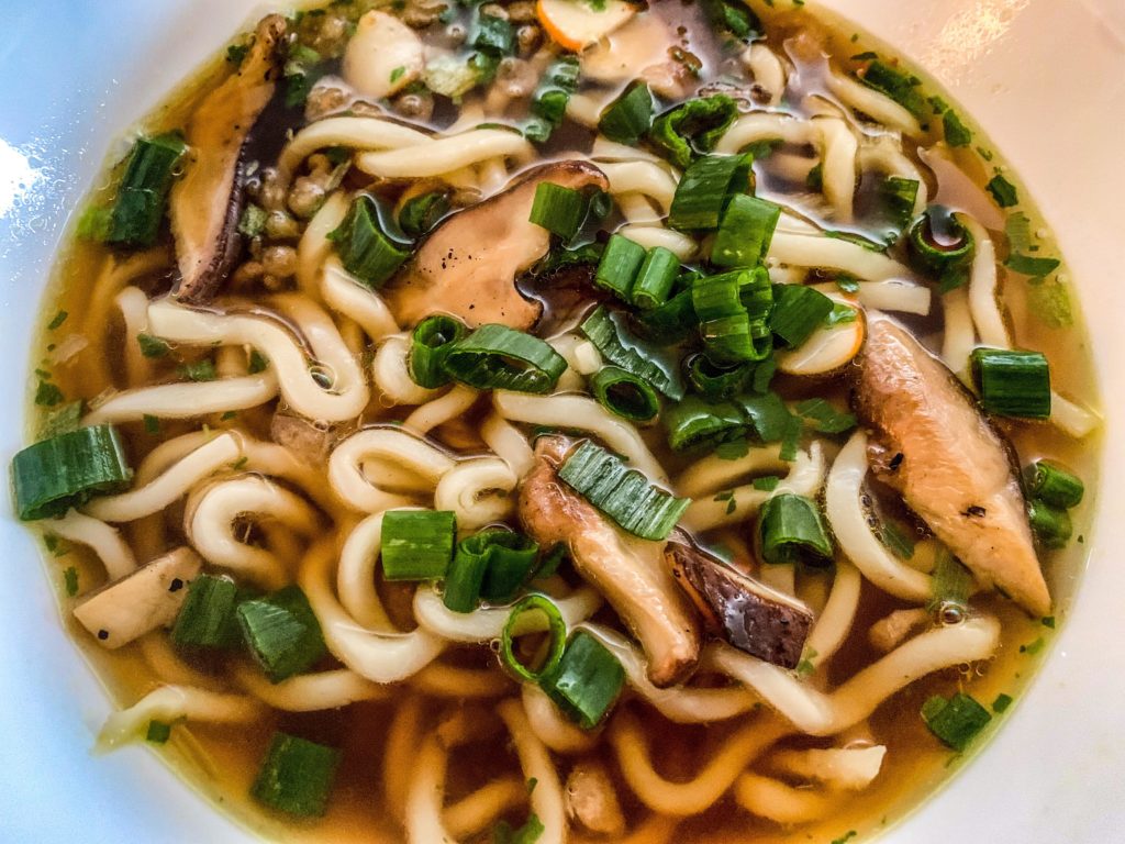 (Vegetarian) Shiitake Mushroom and Udon Bowl