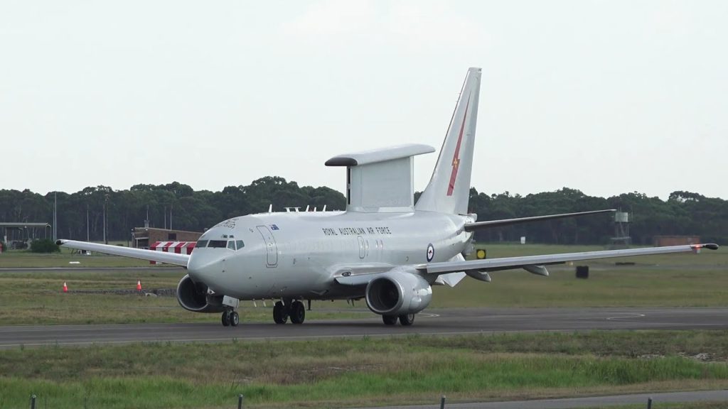 RAAF E-7A Wedgetails 737-700 Take Off