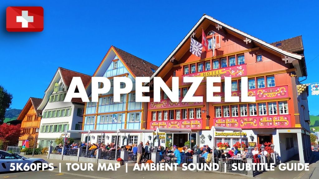 Appenzell, Switzerland. Walking tour with map.