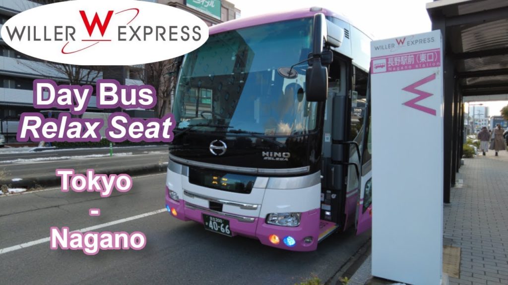Japan Day Bus  | Willer Express 'relax' seat | Tokyo - Nagano