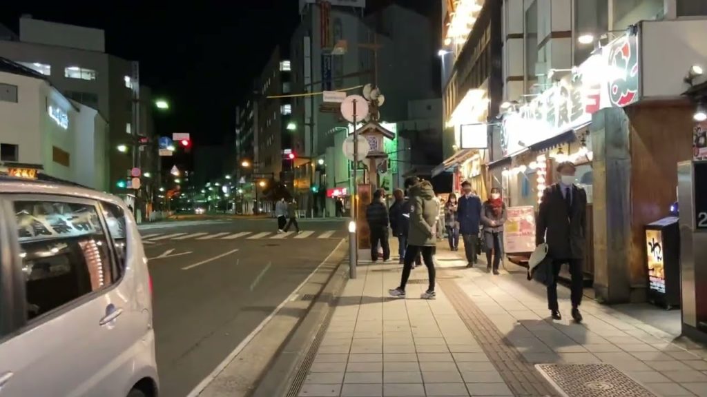 The night city  walk in Nagano City (Nagano, Japan) [Free Video Footage] [Daily: Landscape]