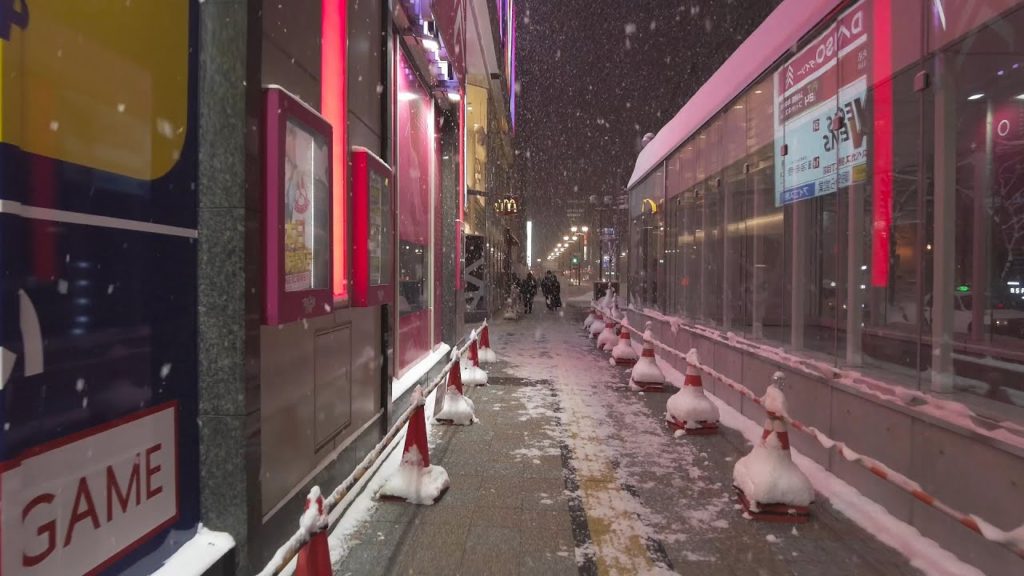 【4K】2022 日本 北海道 札幌 中央区 粉雪の降る夜の札幌の街を散策【Binaural Audio】 【4K】2022 日本 北海道 札幌 中央区 粉雪の降る夜の札幌の街を散策【Binaural Audio】