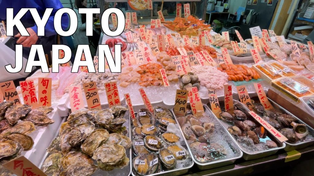 【4K】Walk in Kyoto  Nishiki Market , Street Food Tour |  JAPAN 2022 【ASMR】