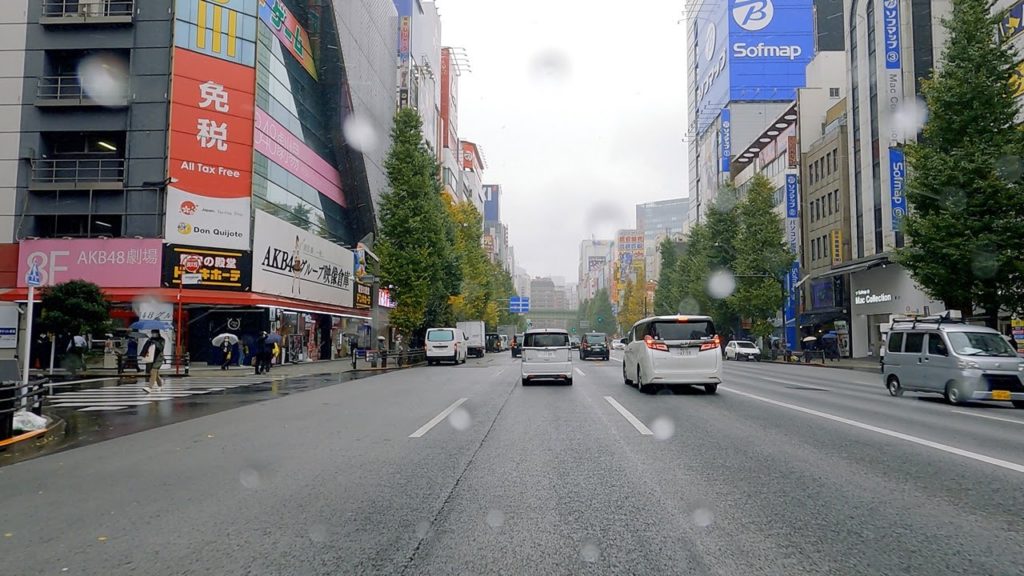 Tokyo Drive [4K] Kappabashi Kitchenware Town to Ginza | Driving around JAPAN | ASMR (POV) GoPro Trip