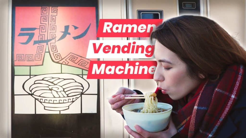 Eating Only Vending Machine Japanese Food in Tokyo!