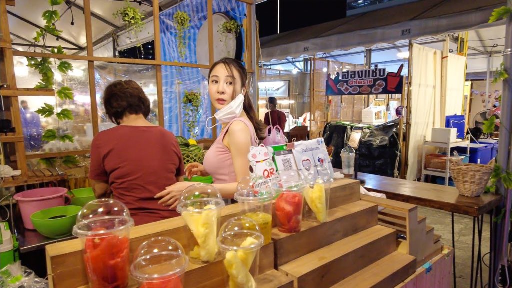 Bangkok Talad rot fai market (Jodd Fairs )- 2022 BangkokWalker Thailand 4K Travel Vlog