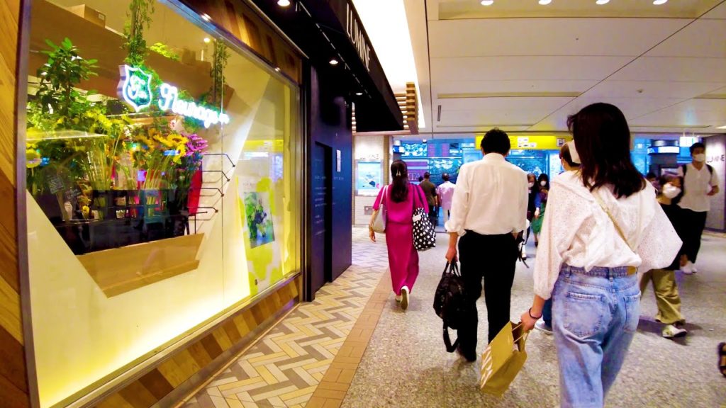 Yokohama Station, new spots open one after another ♪ 💖 4K ASMR non-stop 1 hour 01 minutes