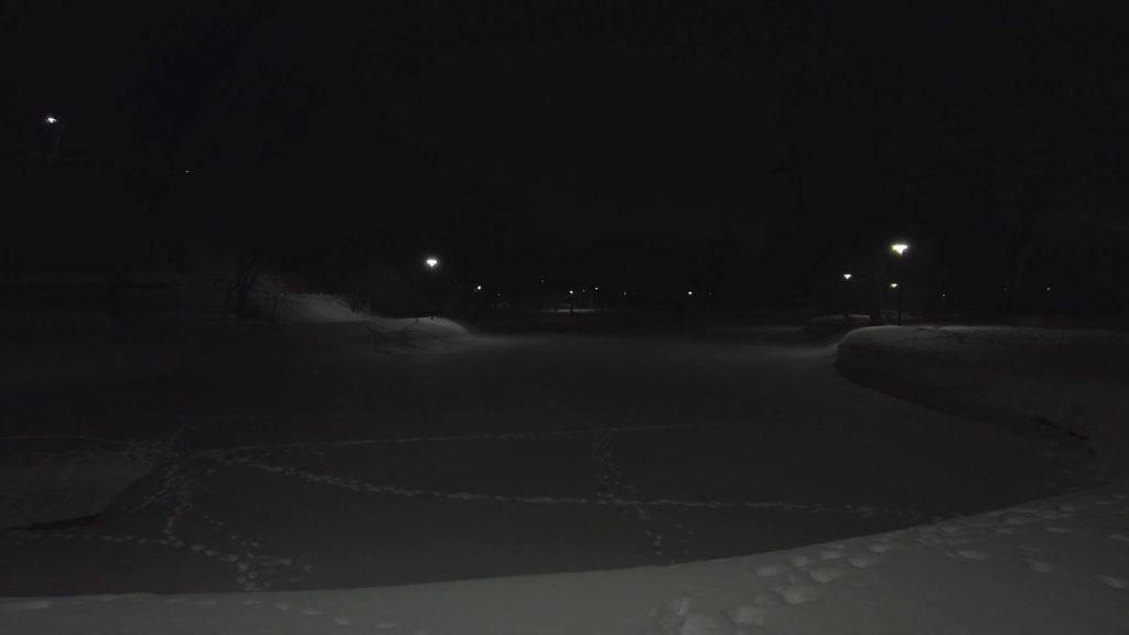 【4K】2022 日本 北海道 札幌 豊平区 月寒公園 真夜中の散策【Binaural Audio】