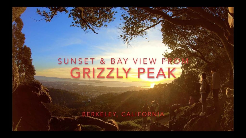 Sunset & City Lights view from Grizzly Peak, Berkeley, California