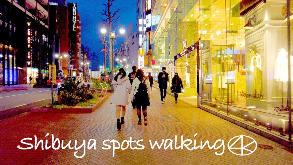4K 東口歩道橋から渋谷のスポットを散歩 Japan,Tokyo Walk Shibuya spots from the east exit pedestrian bridge.