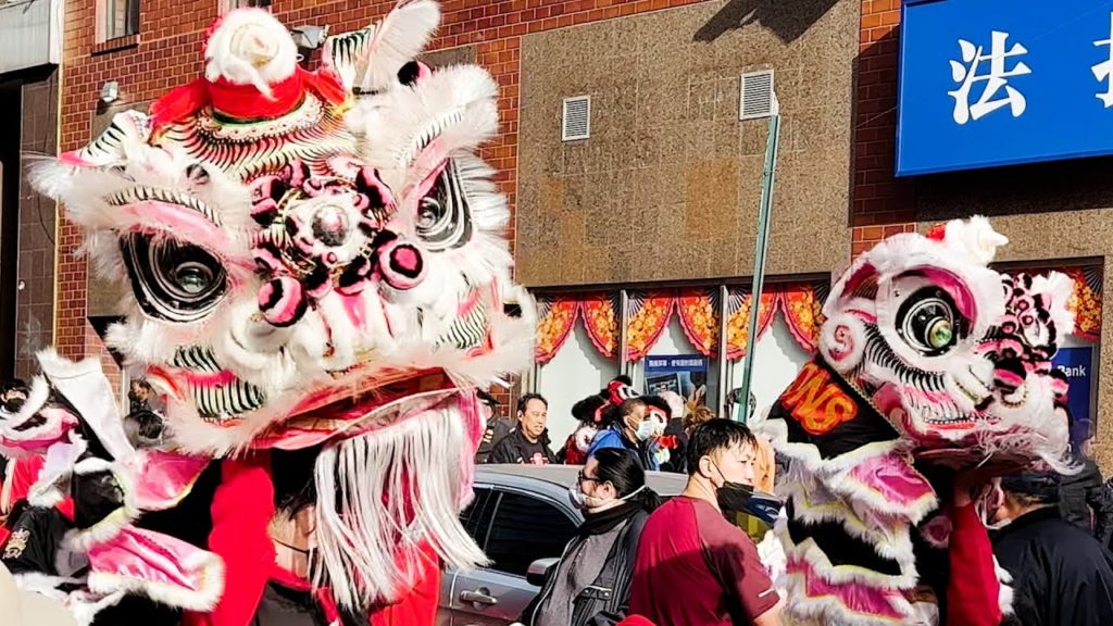 Chinese Lunar New Year of the Tiger Lion Dance Super Saturday New York 舞獅 舞狮 múa lân sư tử 春節 春节