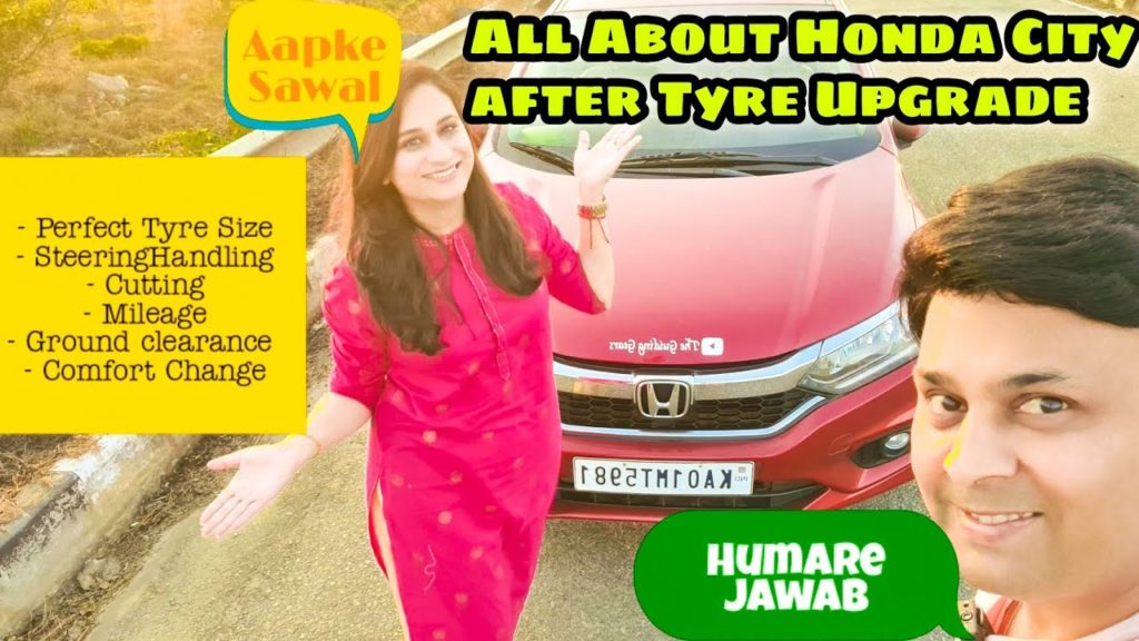Honda City Stock Tyres vs Tyre Upgrade | Actual Footage Showing Ground Clearance Difference