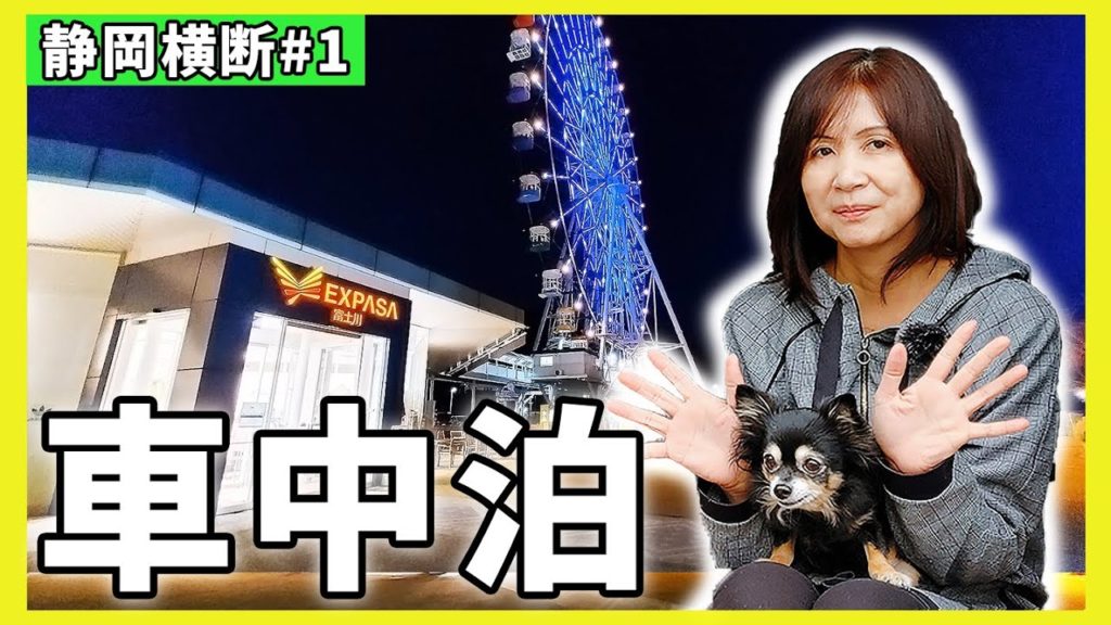 静岡横断！NV350キャラバン車中泊旅#1/深夜サービスエリアで焼肉