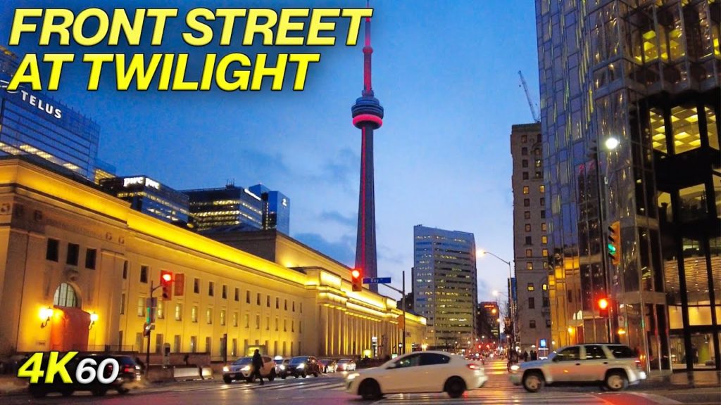 Front Street at Twilight Downtown Toronto Walk (March 7, 2022) Front Street at Twilight Downtown Toronto Walk (March 7, 2022)