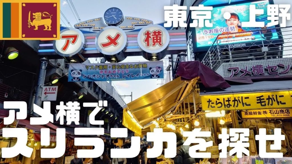 【上野・アメ横でスリランカを探せ】アジア食材の宝庫！ディープなアメ横を探索♪