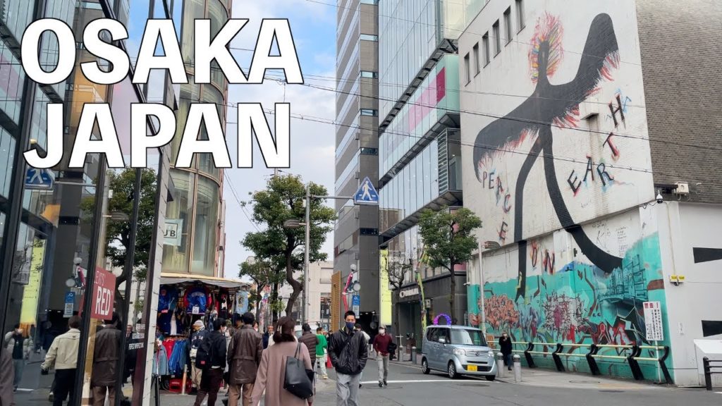 【4K】Osaka Walking tour - America mura ,Dotonbori, Hozenji Yokocho |   JAPAN 2022