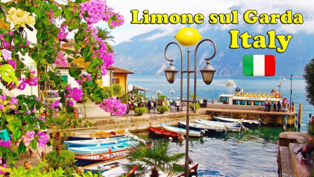 Limone sul Garda - Italy |  Beach and Lakeside Tour | 4K - [UHD]