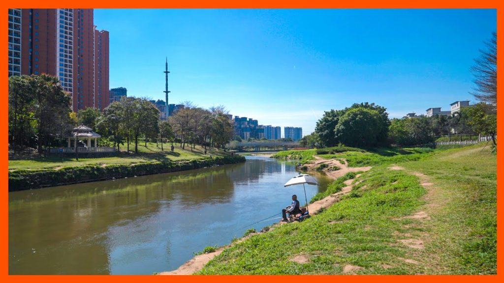 walking in china Shenzhen Guanlan River | ASMR Relaxing Walk