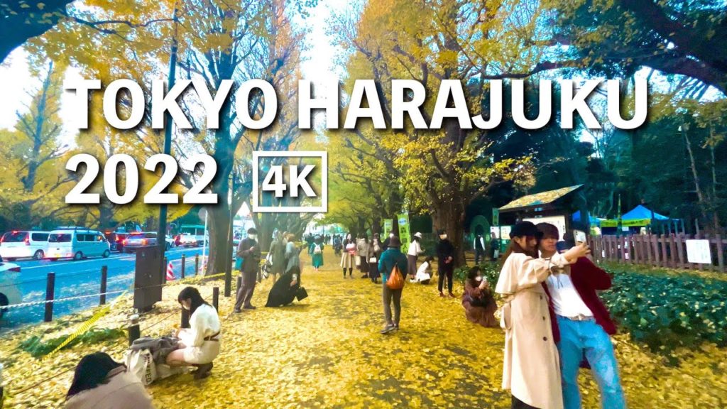 Tokyo Street walk JAPAN 神宮前から表参道を歩く Winter walk non-stop 1hour ASMR 4K HDR