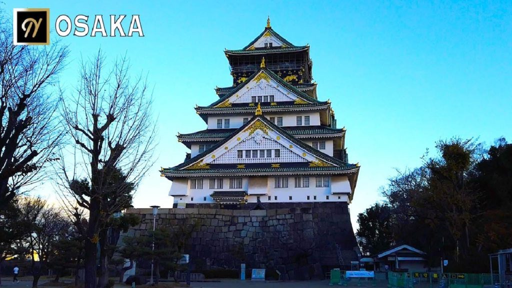 【OSAKA】Osaka Castle Early  Morning  Walking Tour  in Japan  早朝、大阪城まで歩いてみた【4K】