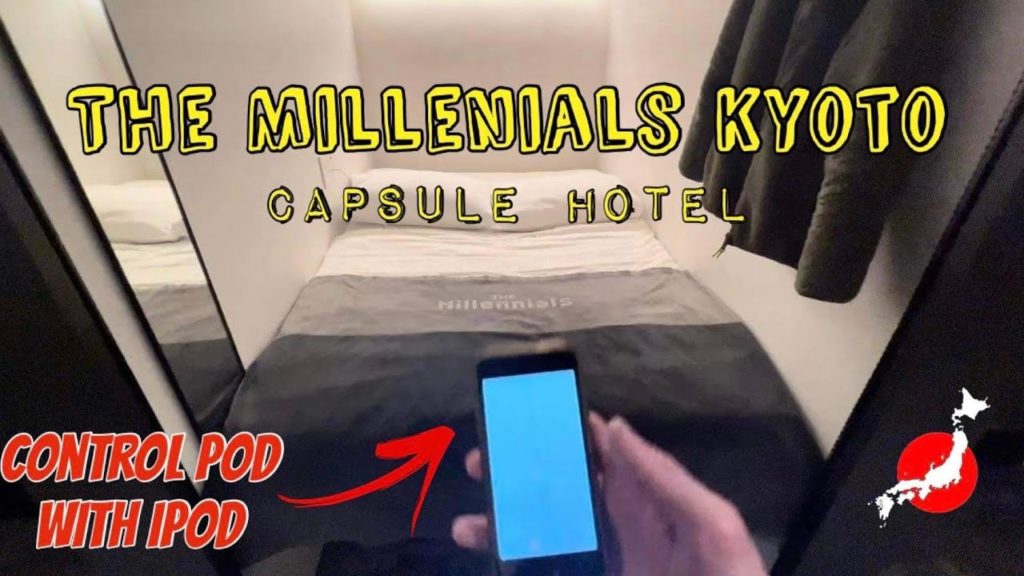 🇯🇵Japanese Capsule Hotel Reclining Beds 🛌😪 The Millennials Kyoto
