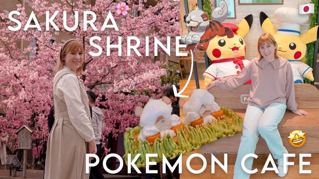 JAPAN VLOG | my first time at the POKEMON CAFE!! 🤩 + tokyo's SAKURA SHRINE 🌸 with another youtuber JAPAN VLOG | my first time at the POKEMON CAFE!! 🤩 + tokyo's SAKURA SHRINE 🌸 with another youtuber