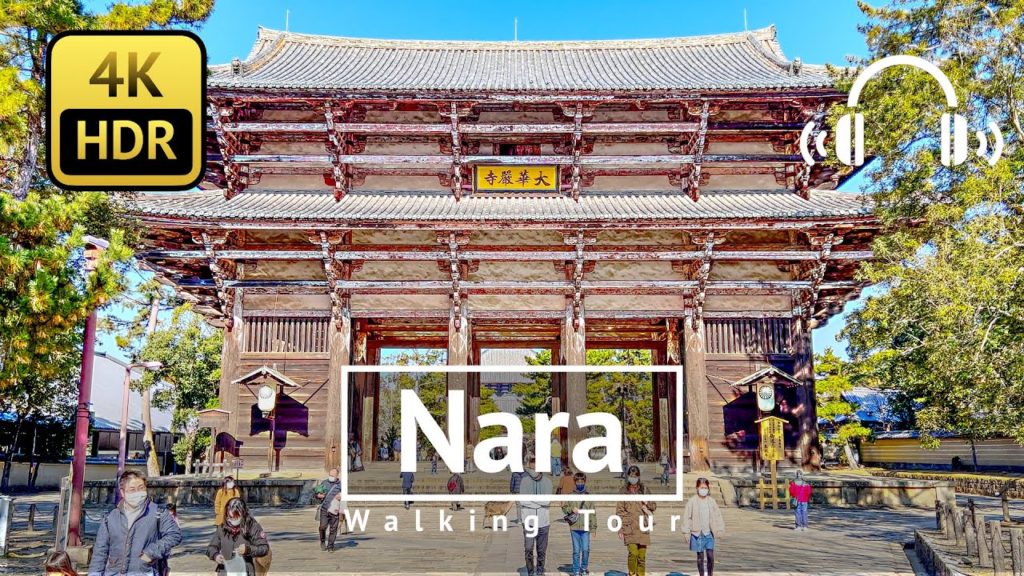 [4K/HDR/Binaural] Nara Walking Tour - Nara Japan