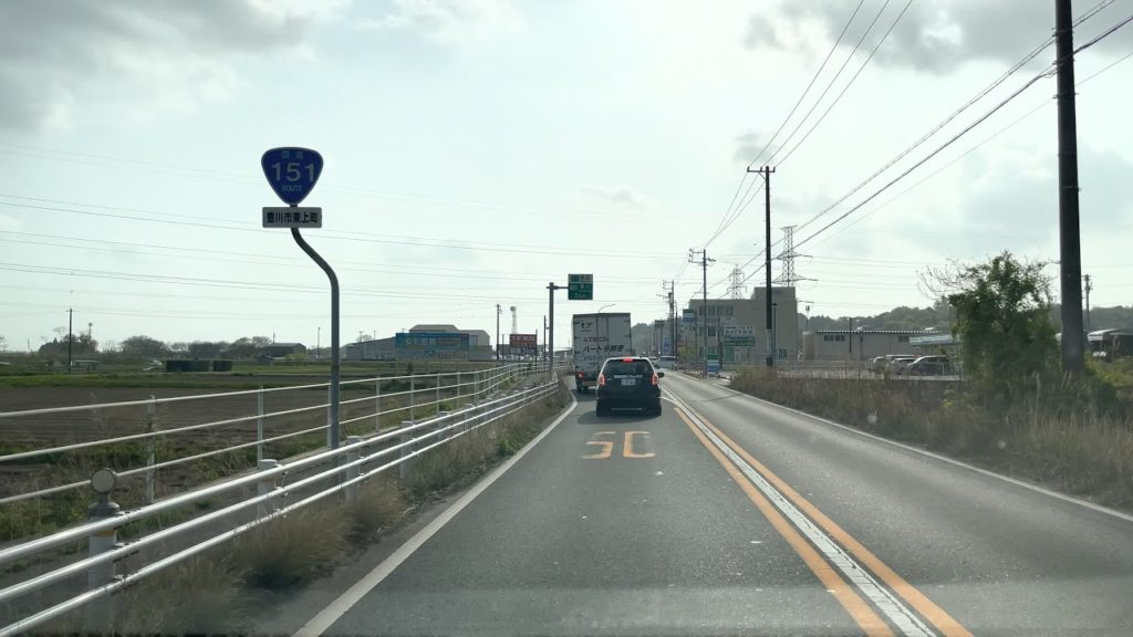 JAPAN Road Trip 2021-04-01 | Driving from Shinshiro City to Toyokawa City and Gamagori City