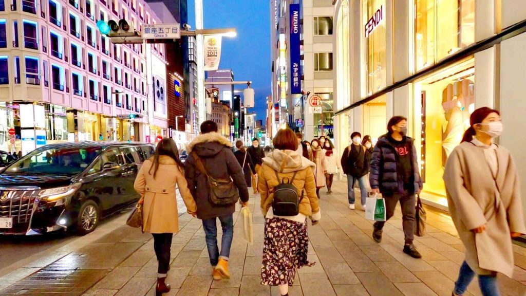 Tokyo Ginza is More Beautiful at Night | Walk to Yurakucho - 2022【4K】