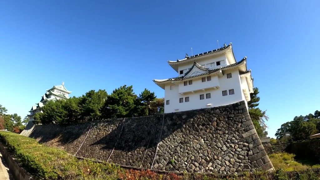 Nagoya Castle. Northwest turret (Kiyosu turret) Walking. 4K