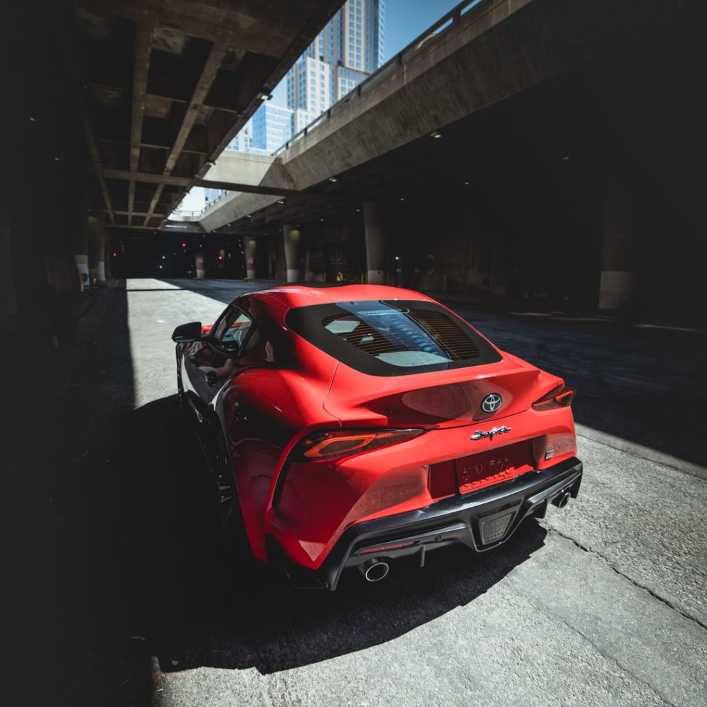 Stand out on or off the track. The 2022 GR #Supra is here. #LetsGoPlaces...