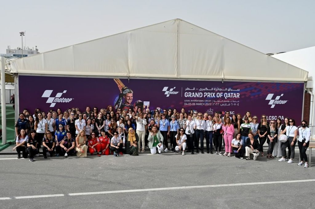 Girl power  Here's to all the incredible women who help make @motogp such an i...