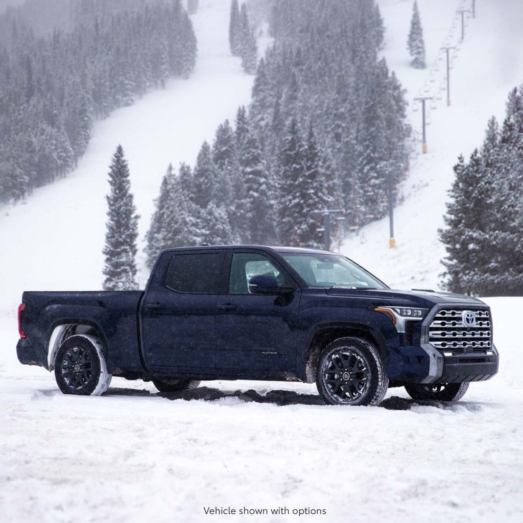 Need a lift? The all-new 2022 #Tundra. #LetsGoPlaces...
