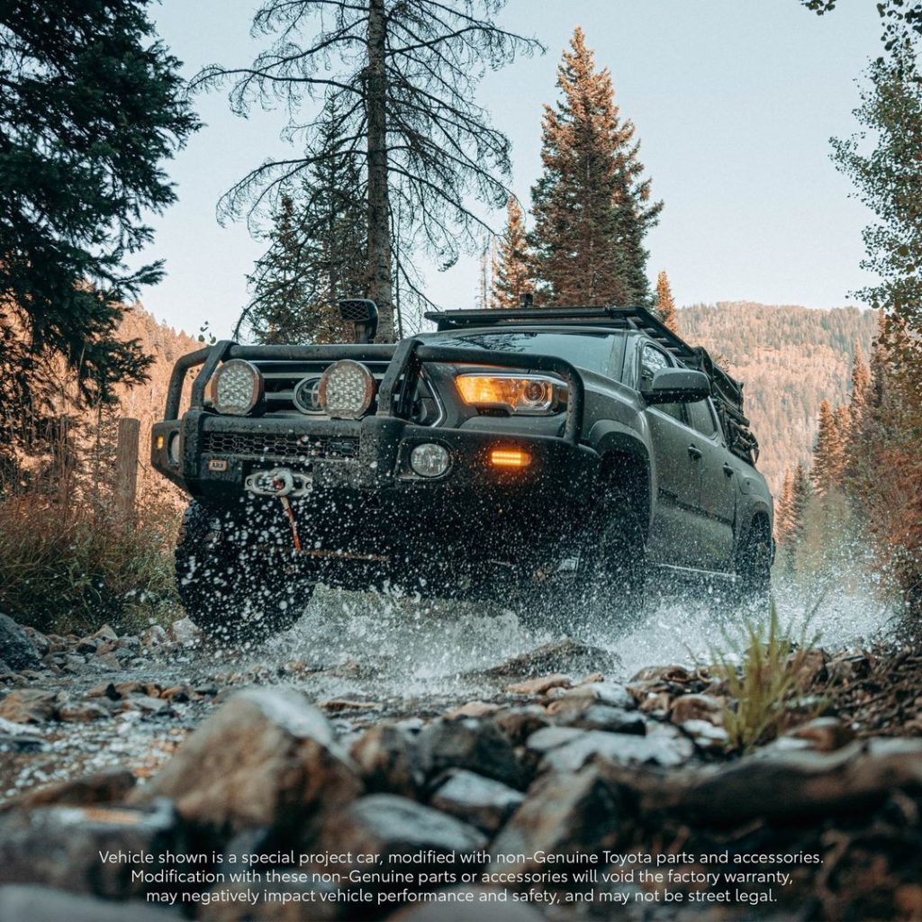 Action shot!  #Tacoma Overlanding Concept #LetsGoPlaces...