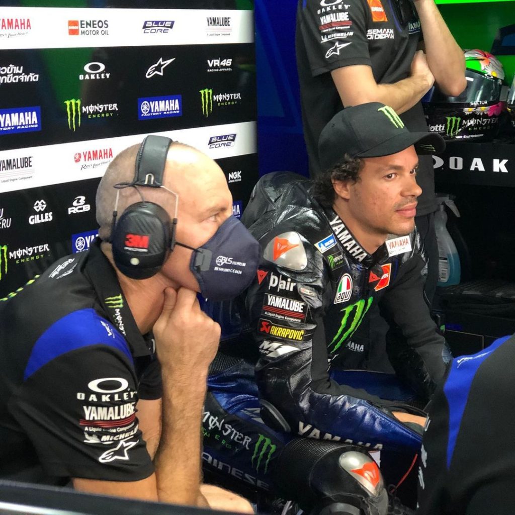 Ight, we’re heading out for FP1  #MonsterYamaha | #MotoGP | #IndonesianGP...