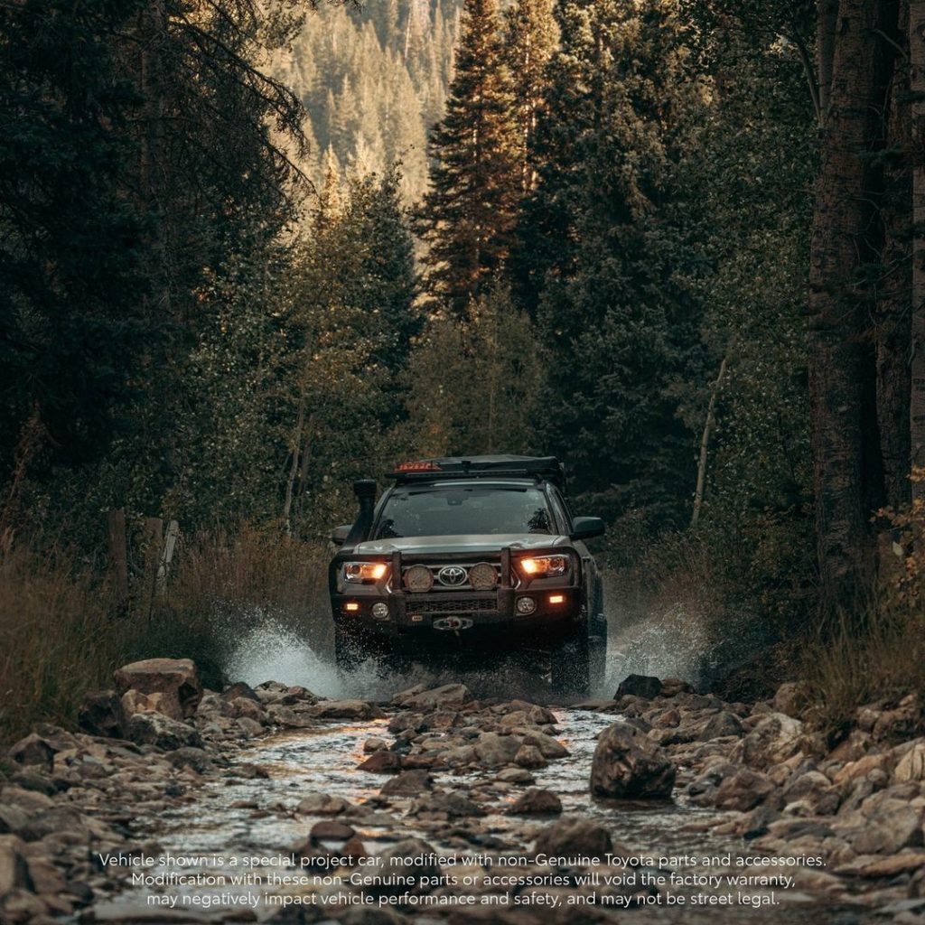 Every road comes with a few obstacles. Let's rock this thing.   #Tacoma Overland...